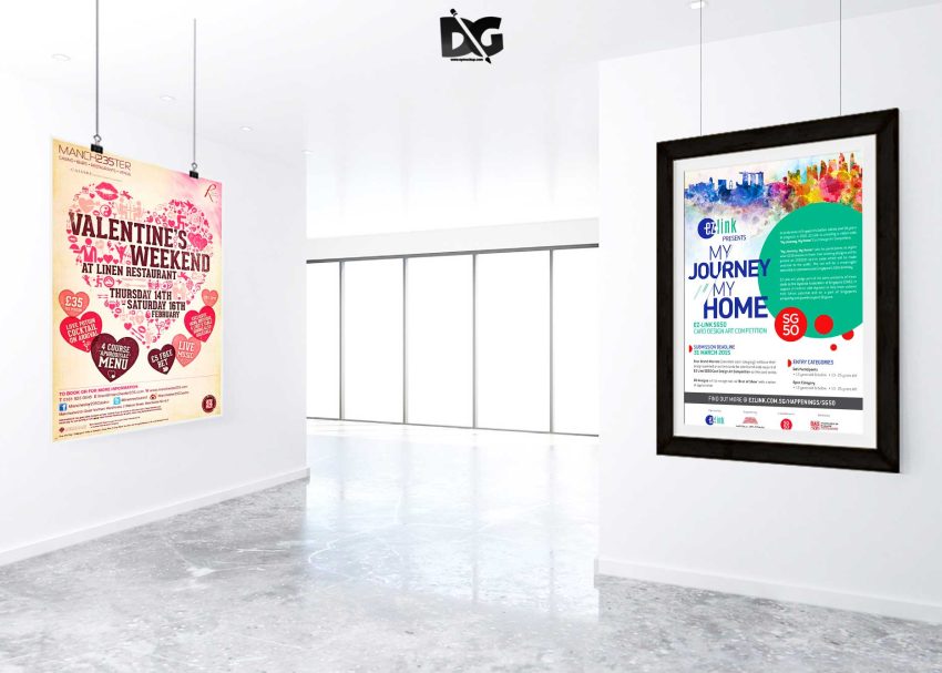 Free PSD Mockups 1 Poster Mockup Street