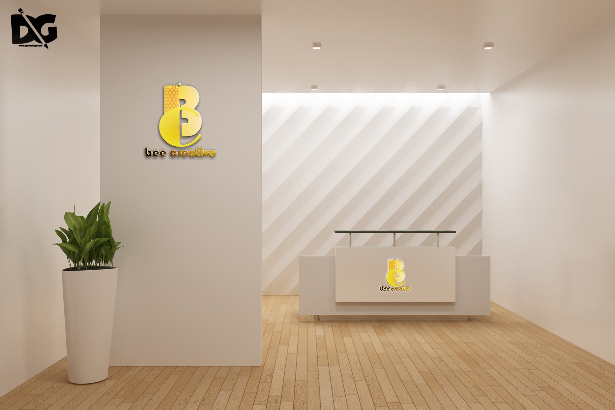 Free Reception Area Mockup Download 1 Reception Area Mockup