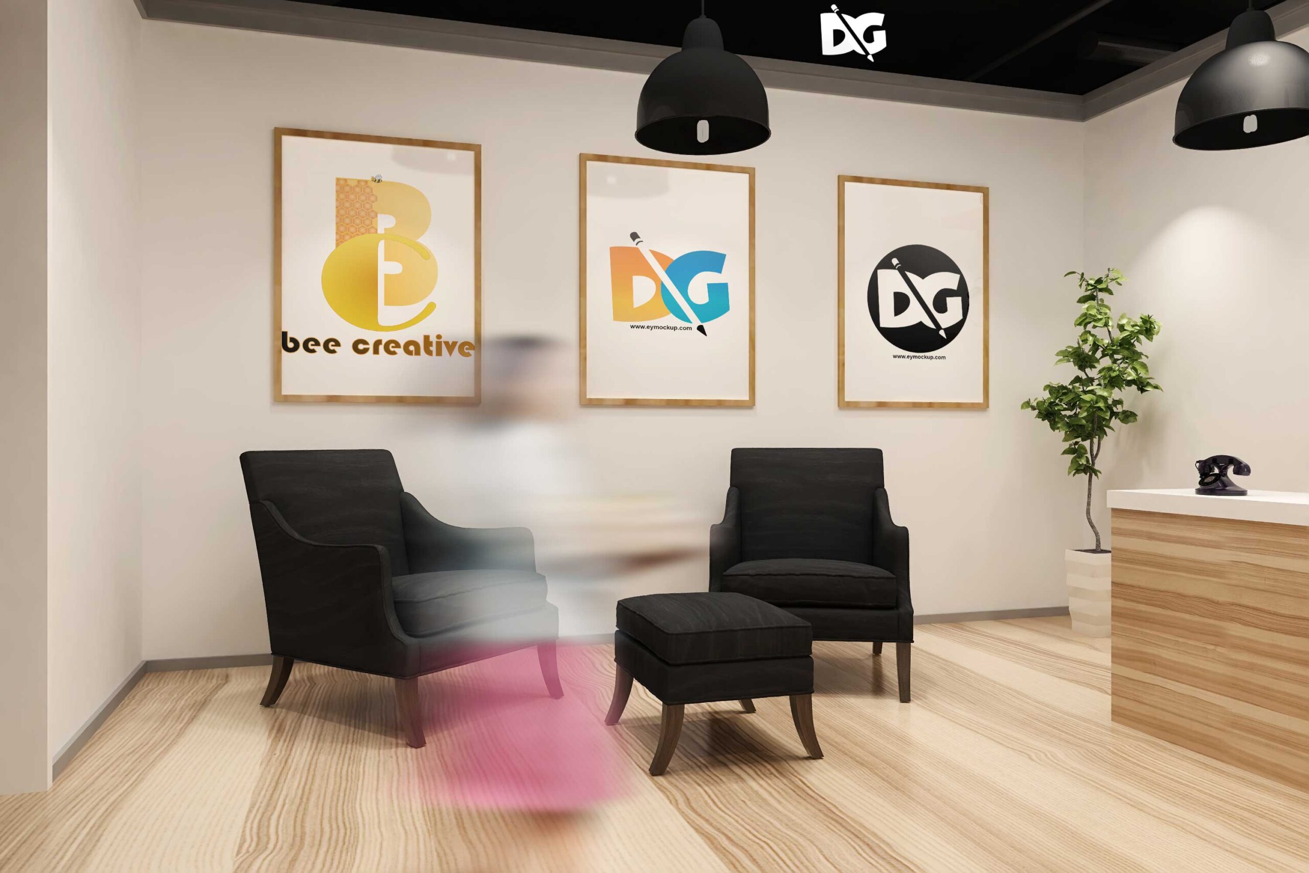 Creative Home Wall Poster Mockup 1 Wall Poster Mockup