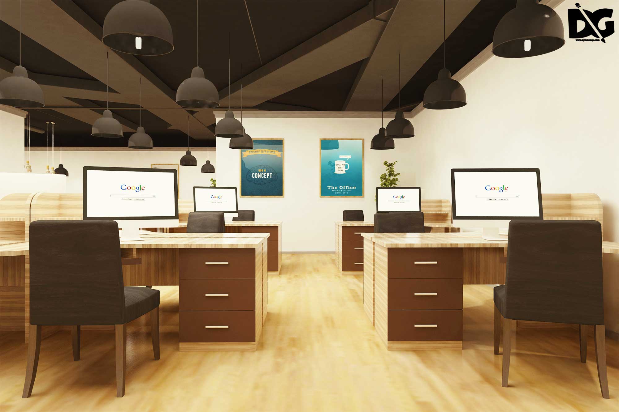 Office Computer Display Mockup Free Download 12 Computer Display Mockup