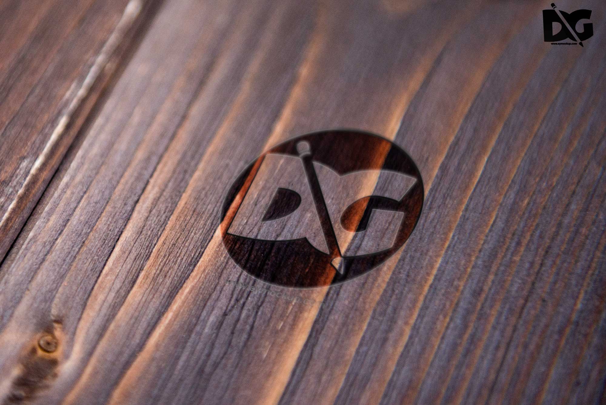 Wood Print Logo Mockup Download 5 Logo Display Mockup