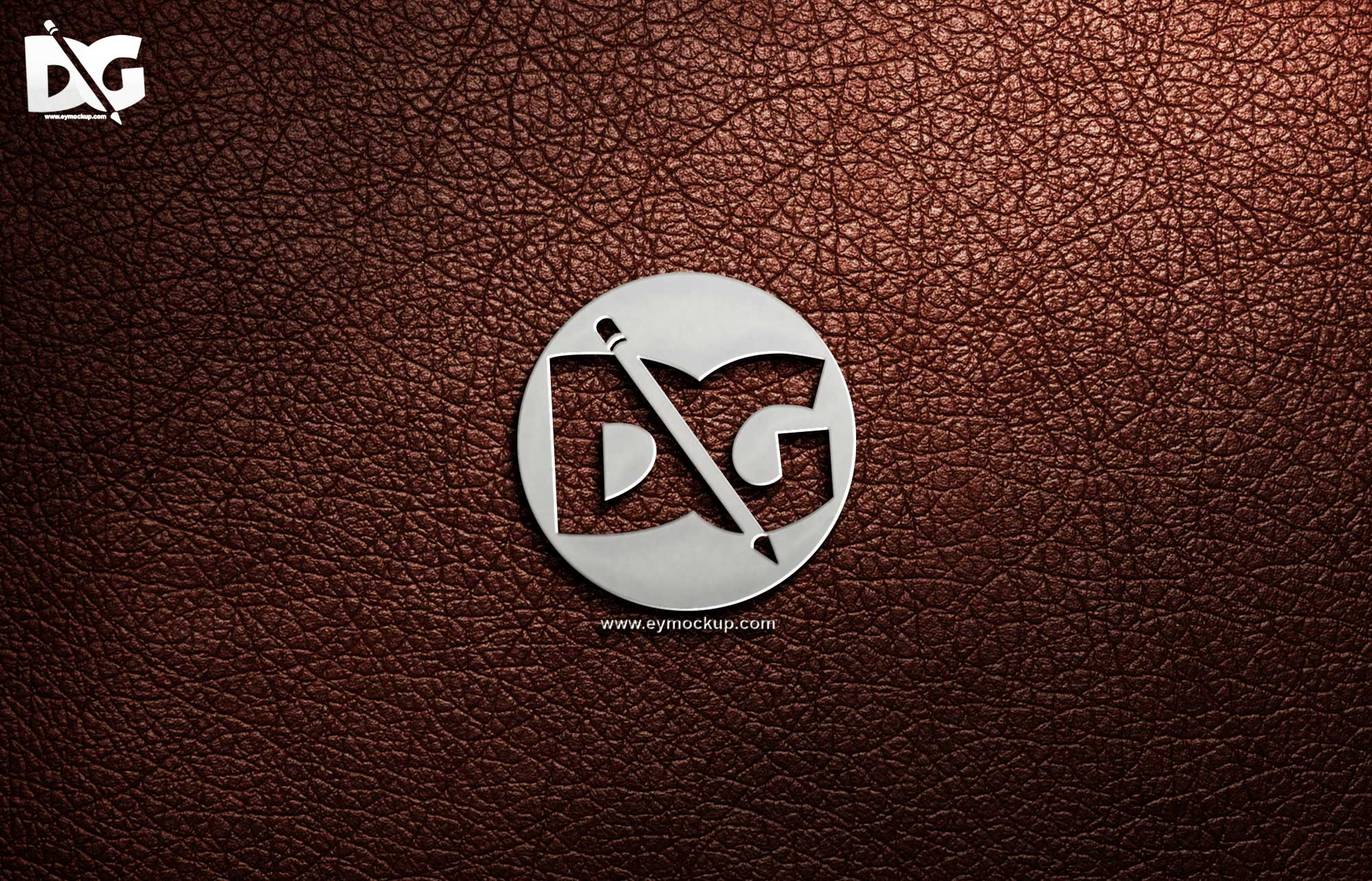 Free Leather Logo Mockup Download 1 Leather Logo Mockup