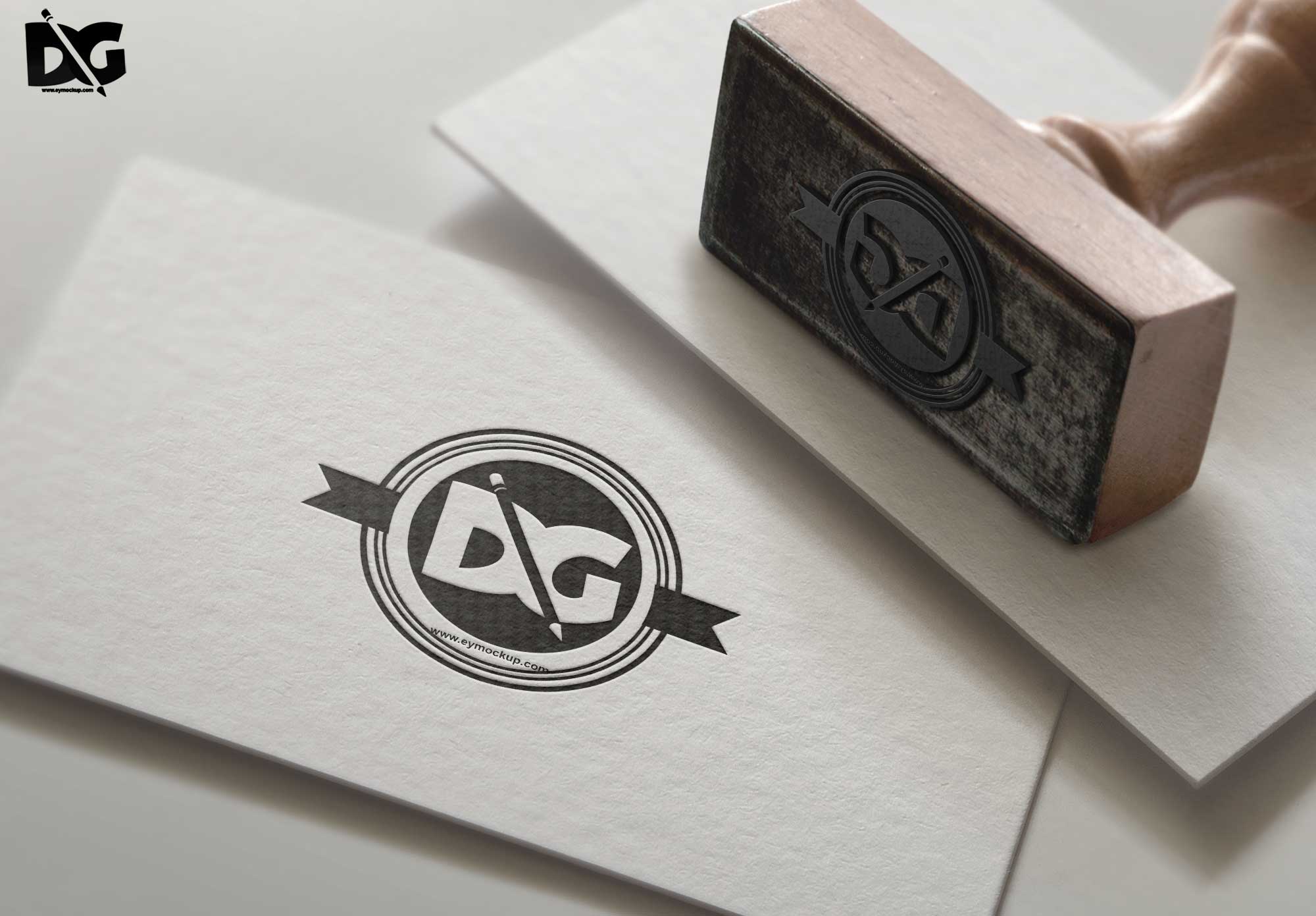 Stamp Logo Mockups
