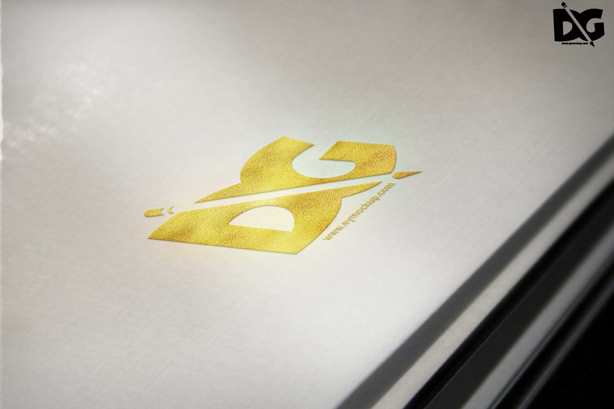 Gold Logo Mockup.