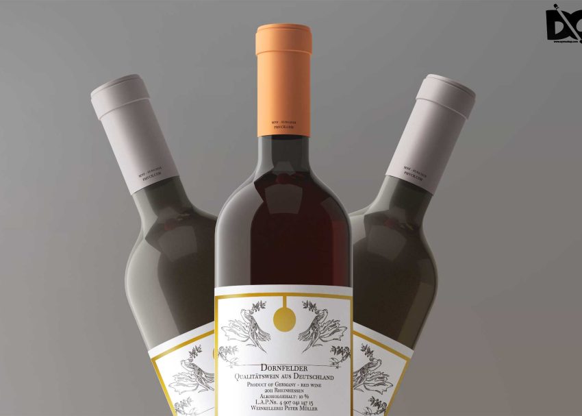Free PSD Mockups 4 Bottle Label Mockups