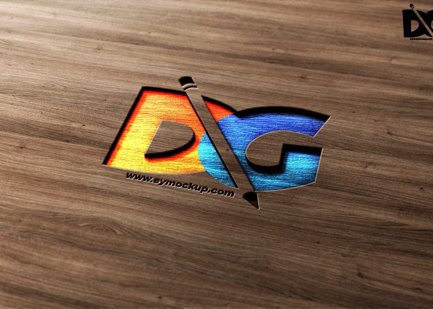 Free PSD Mockups 8 3D Logo Mockup