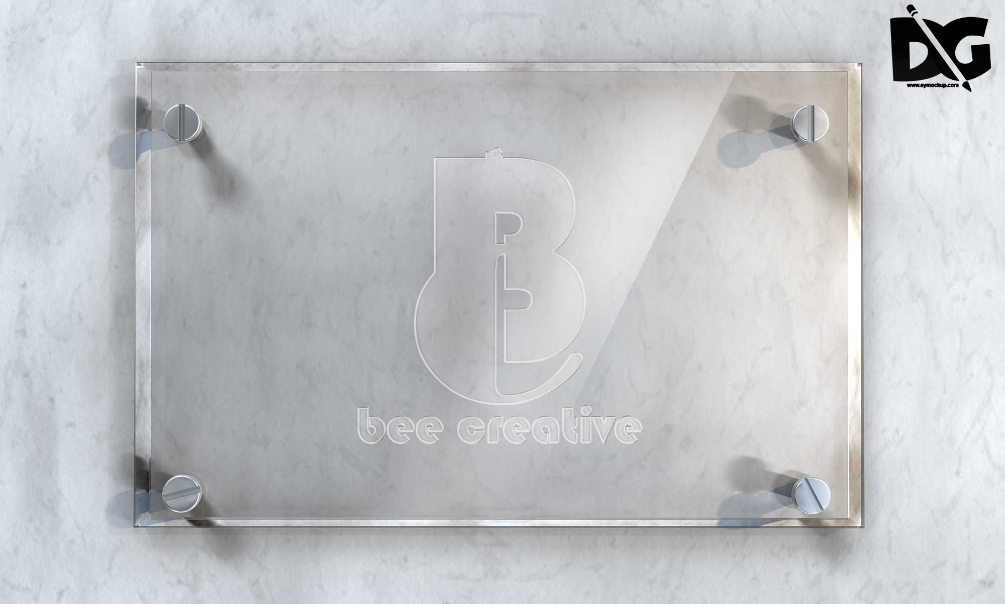Plate logo Mockup