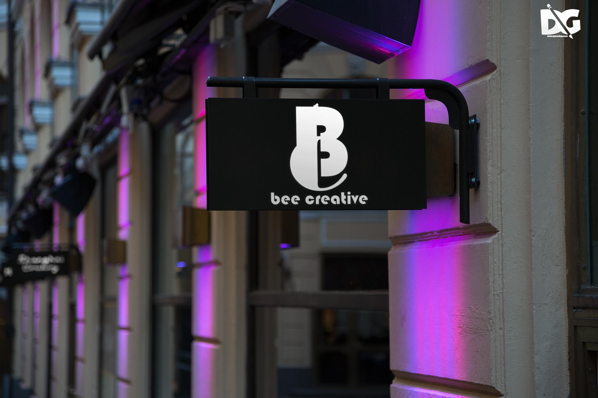 Signboard Logo Mockup