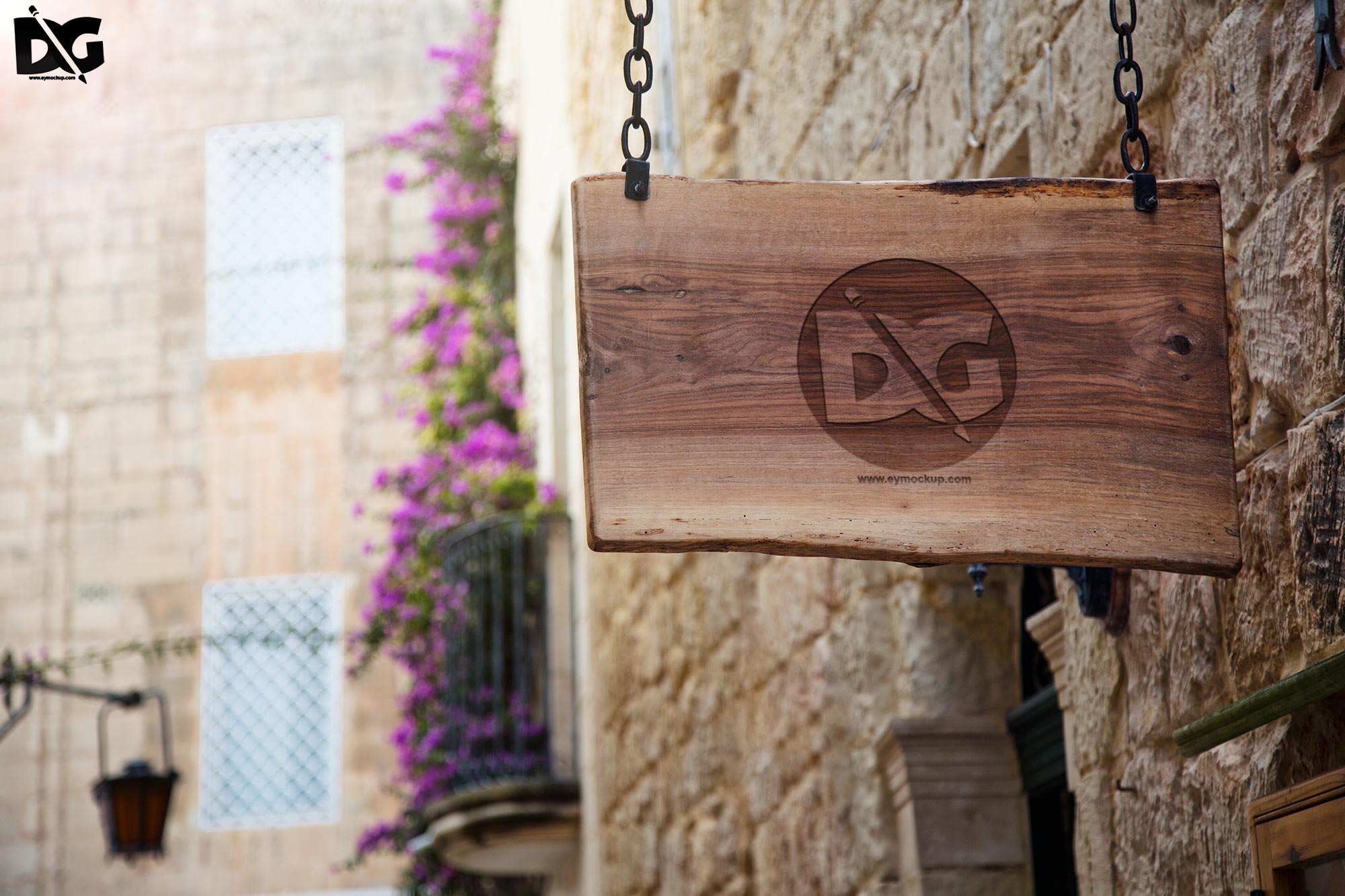Signboard Logo Mockup