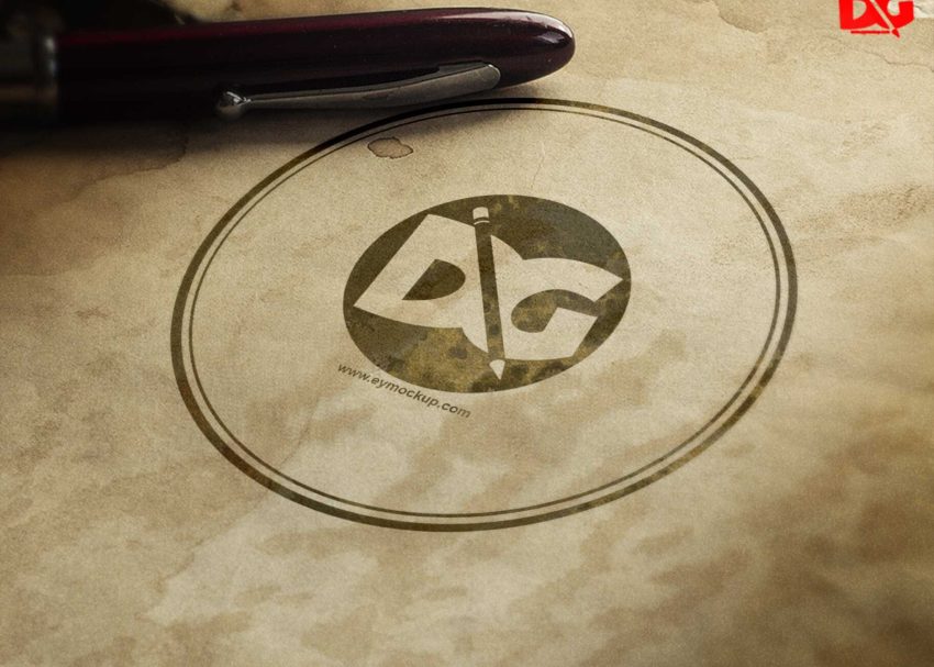 Free PSD Mockups 3 Vintage Logo Mockup