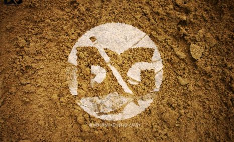 Stylish Vintage Sand Paint Mockup 15 Paint Logo Mockup