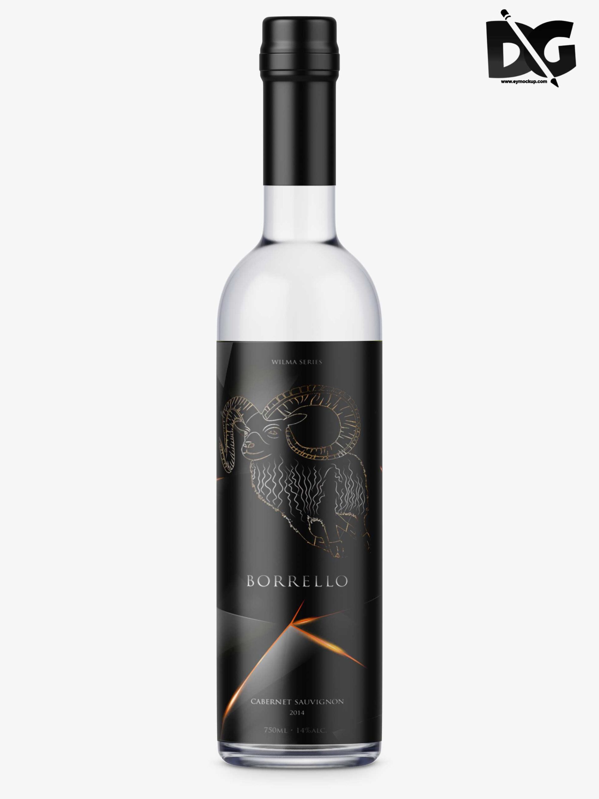 Vodka Bottle Mockup