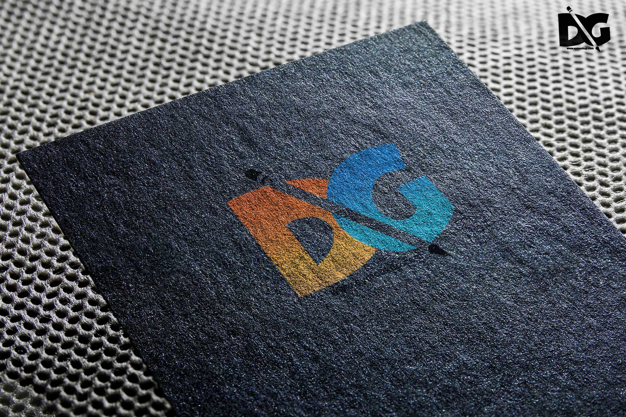 Download Free PSD Fabric Card Mockup 8 Card Logo Mockup