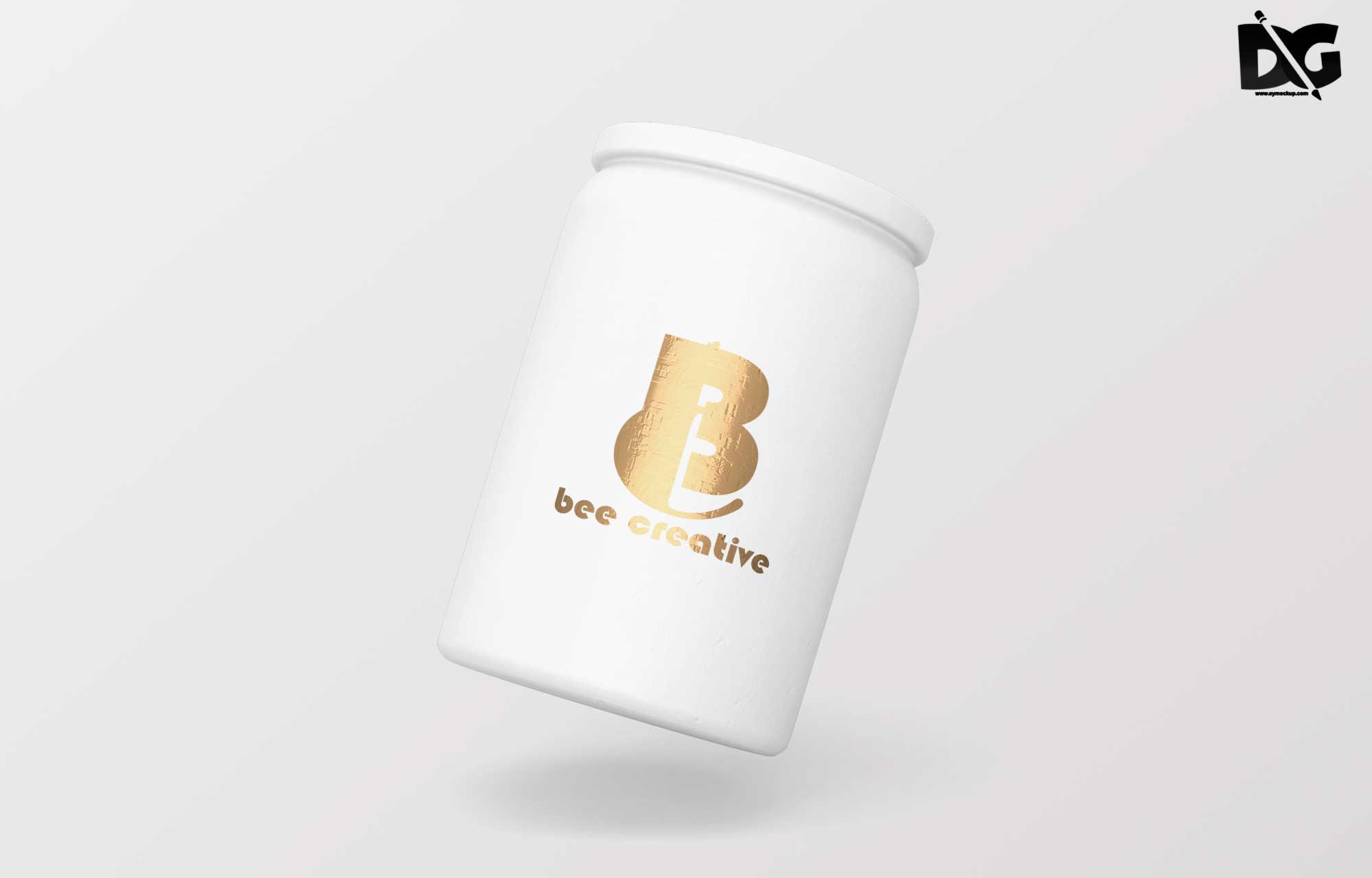 Gold Sign Mockup.