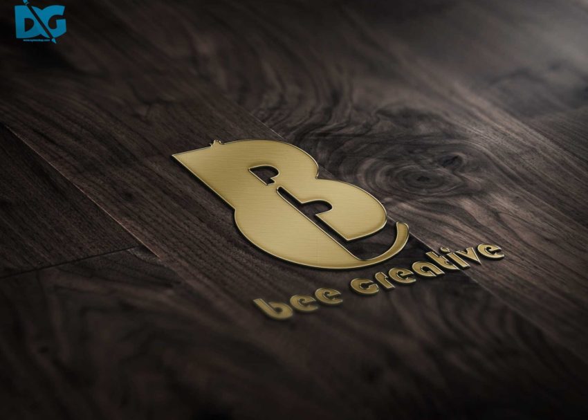 Free PSD Mockups 2 Gold Stamping Logo