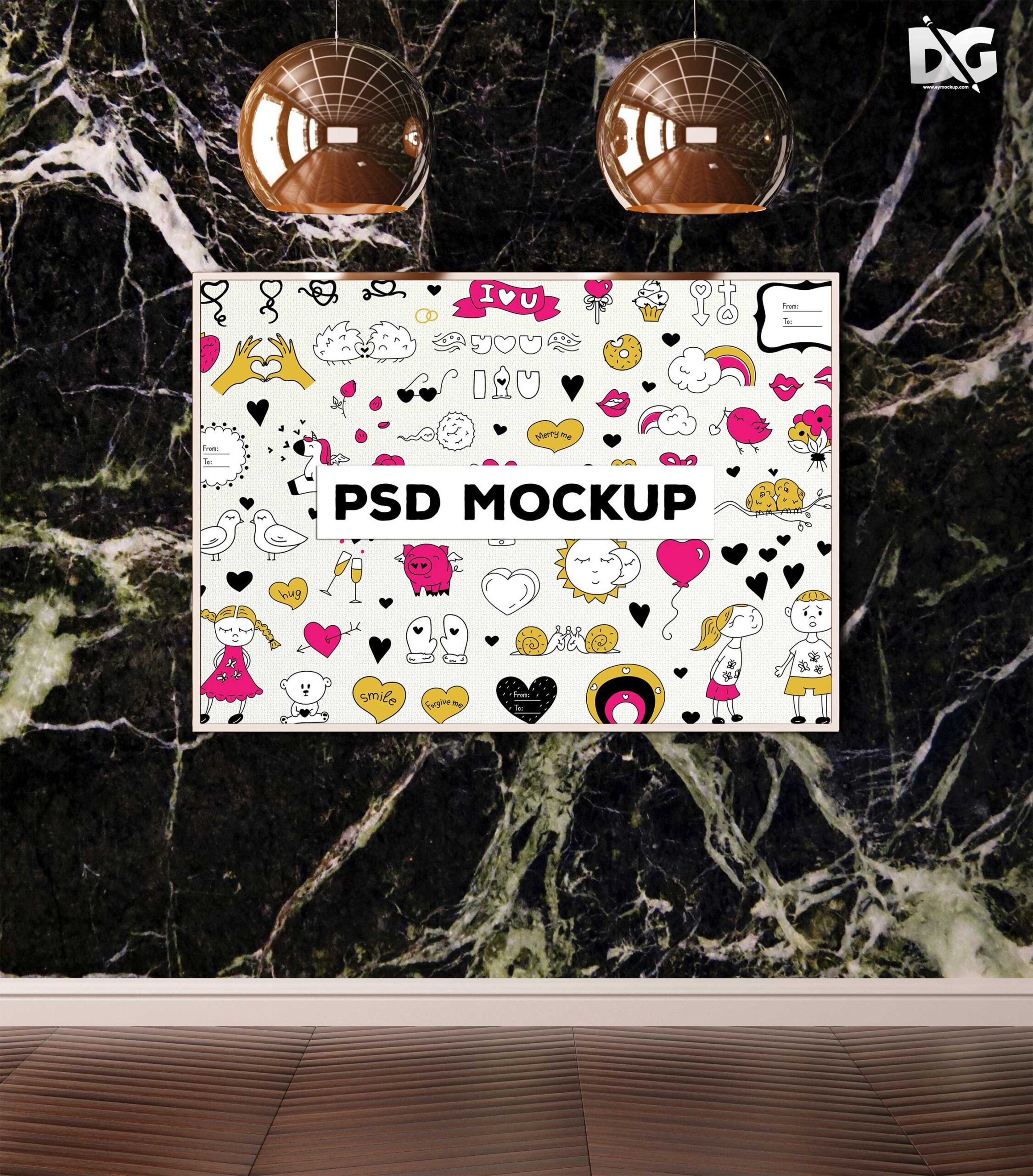 Rectangle Poster Mockup