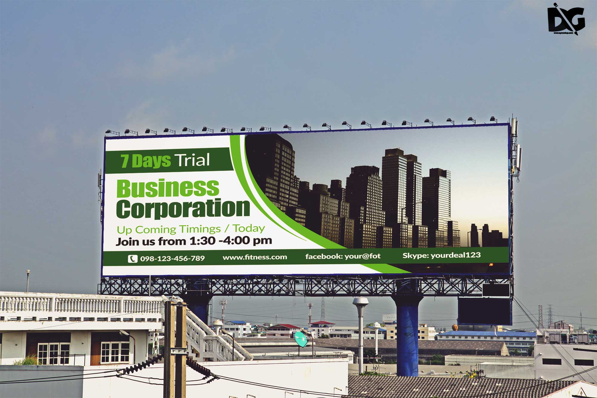 Free Billboard Signage Mockup Download 16 Signage Design Mockup