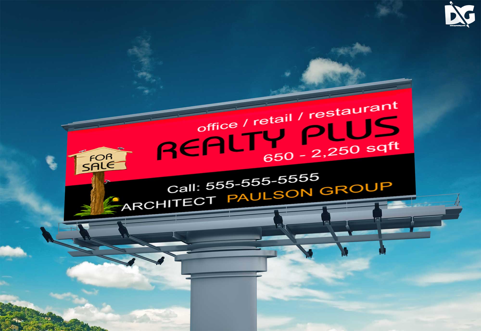 Free Billboard Mockups for Designers 16 PSD Mockups