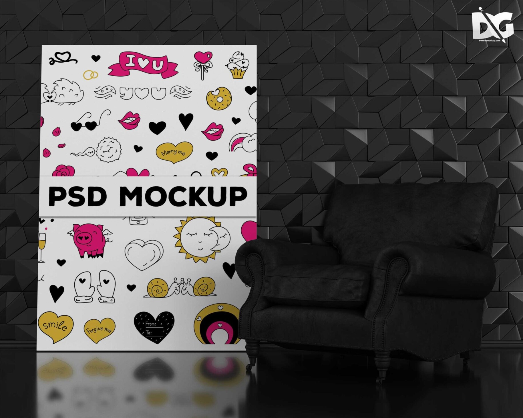 Free Black Beauty Poster Mockup Download 2 Beauty Poster Mockup