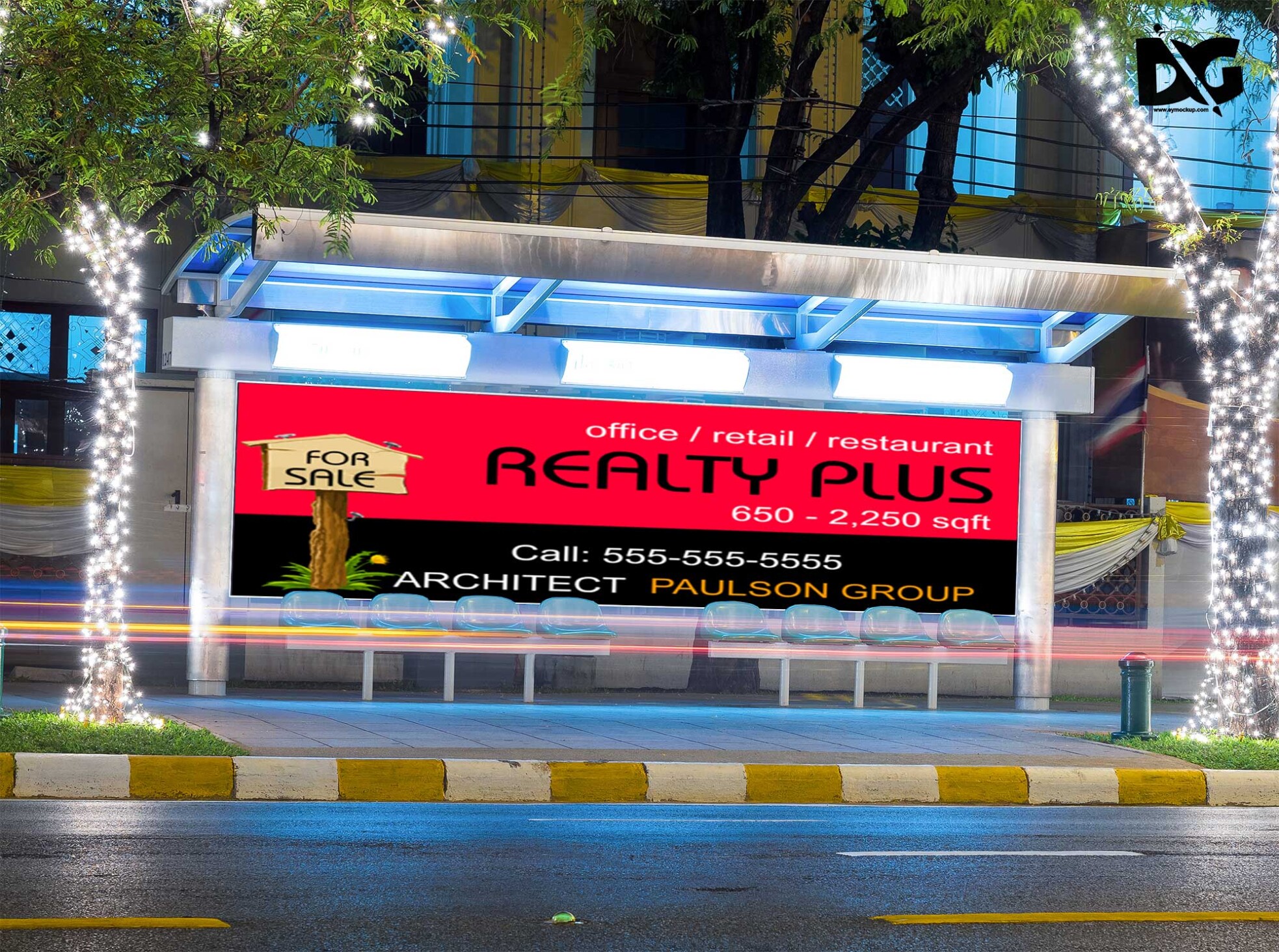 Stand BillBoard Mockup