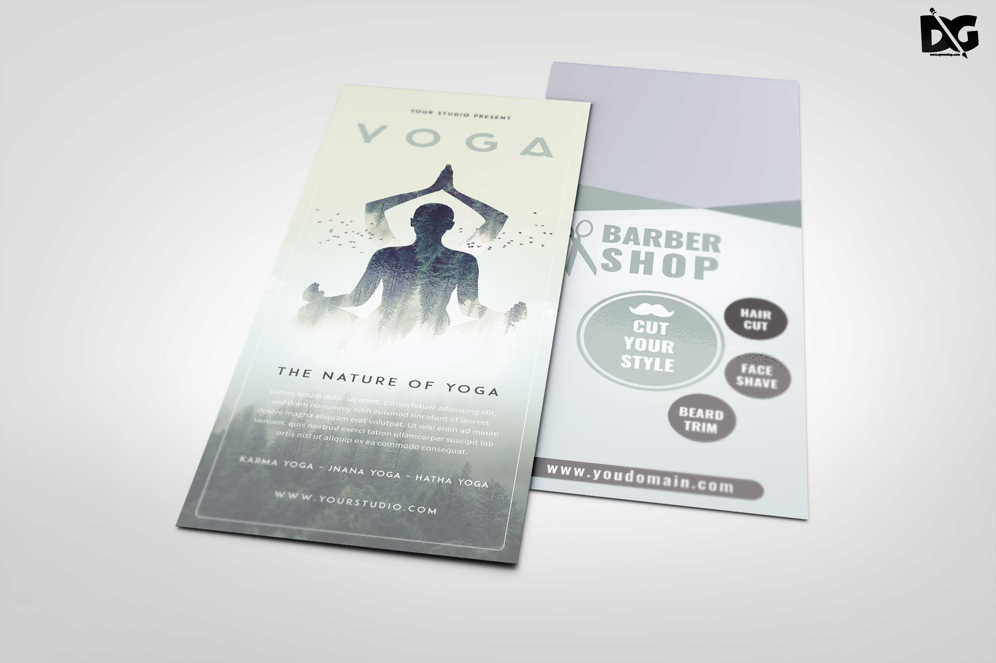 Free Clean Look RackCard Mockup Download 1 RackCard Mockup