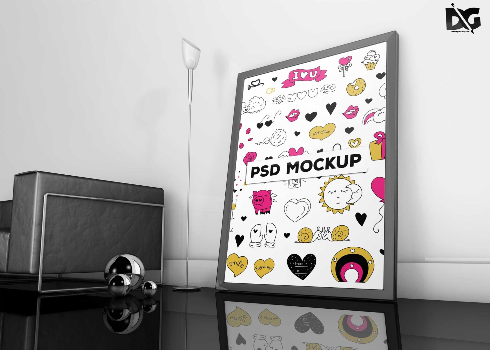 Download Free Wall Poster Mockup Template 41 PSD Poster Mockups