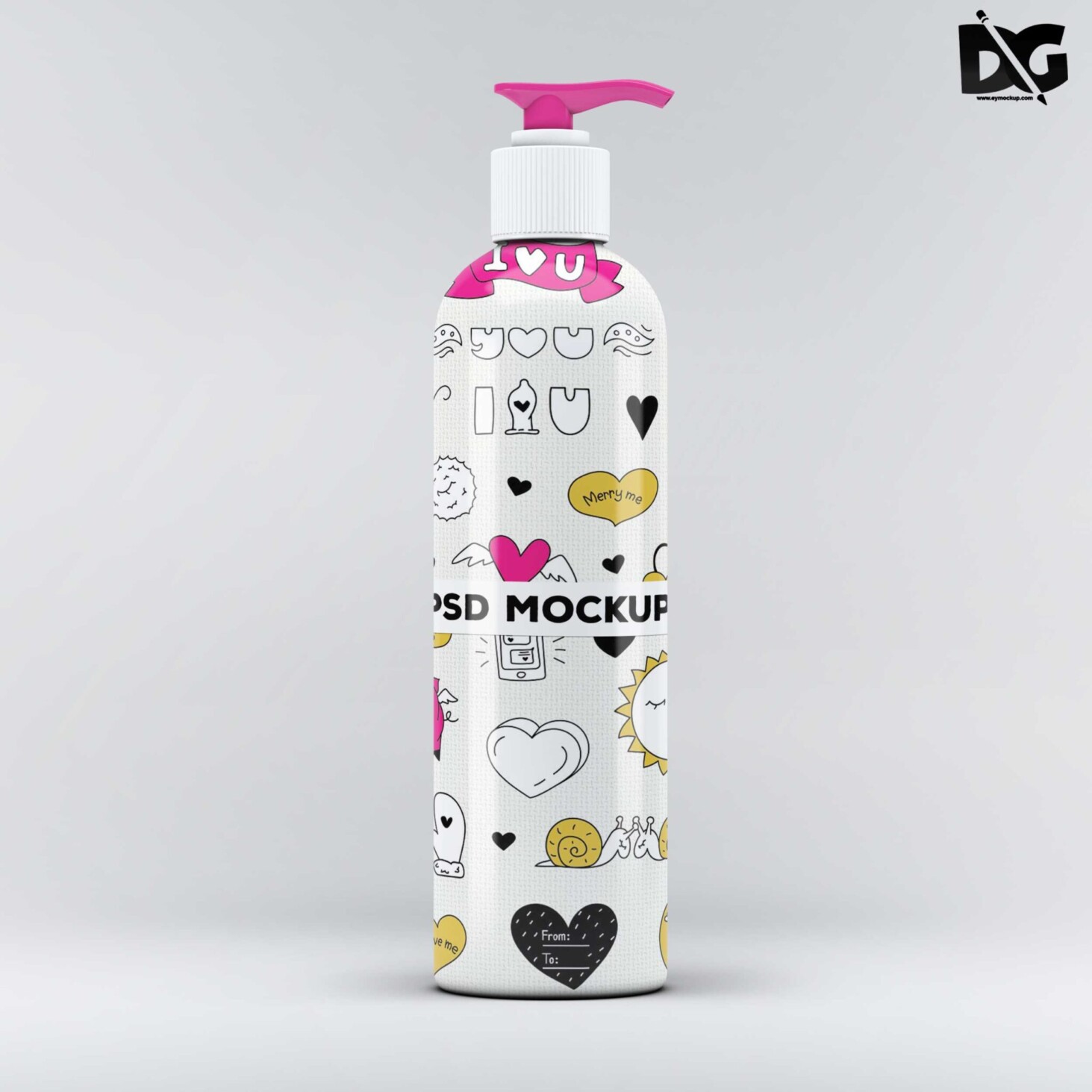 Dispenser Bottle Mockup