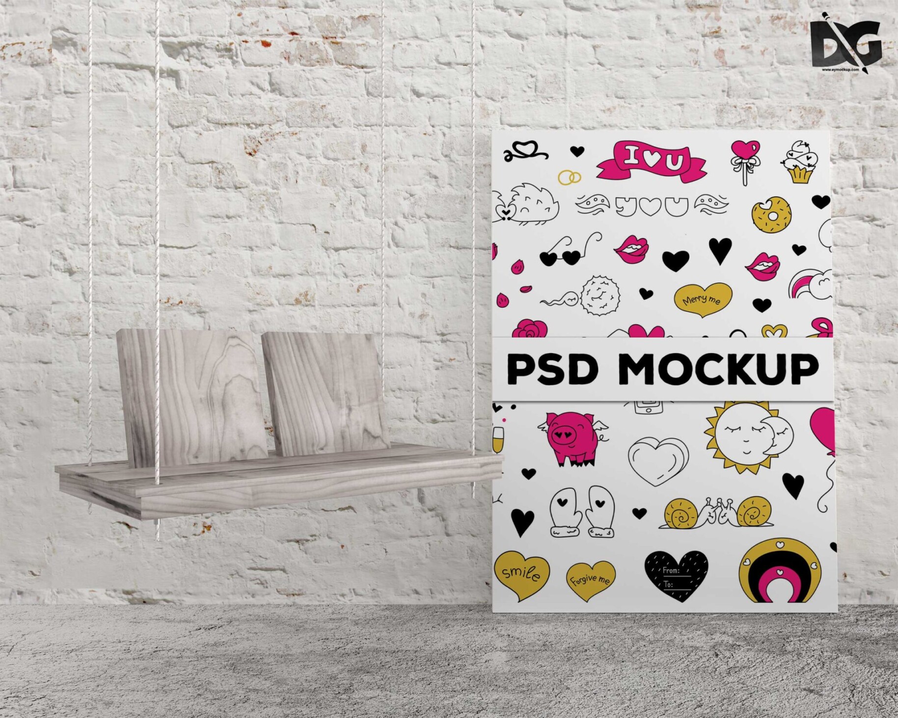 Download Free Home Swing Poster Mockup 1 Swing Poster Mockup