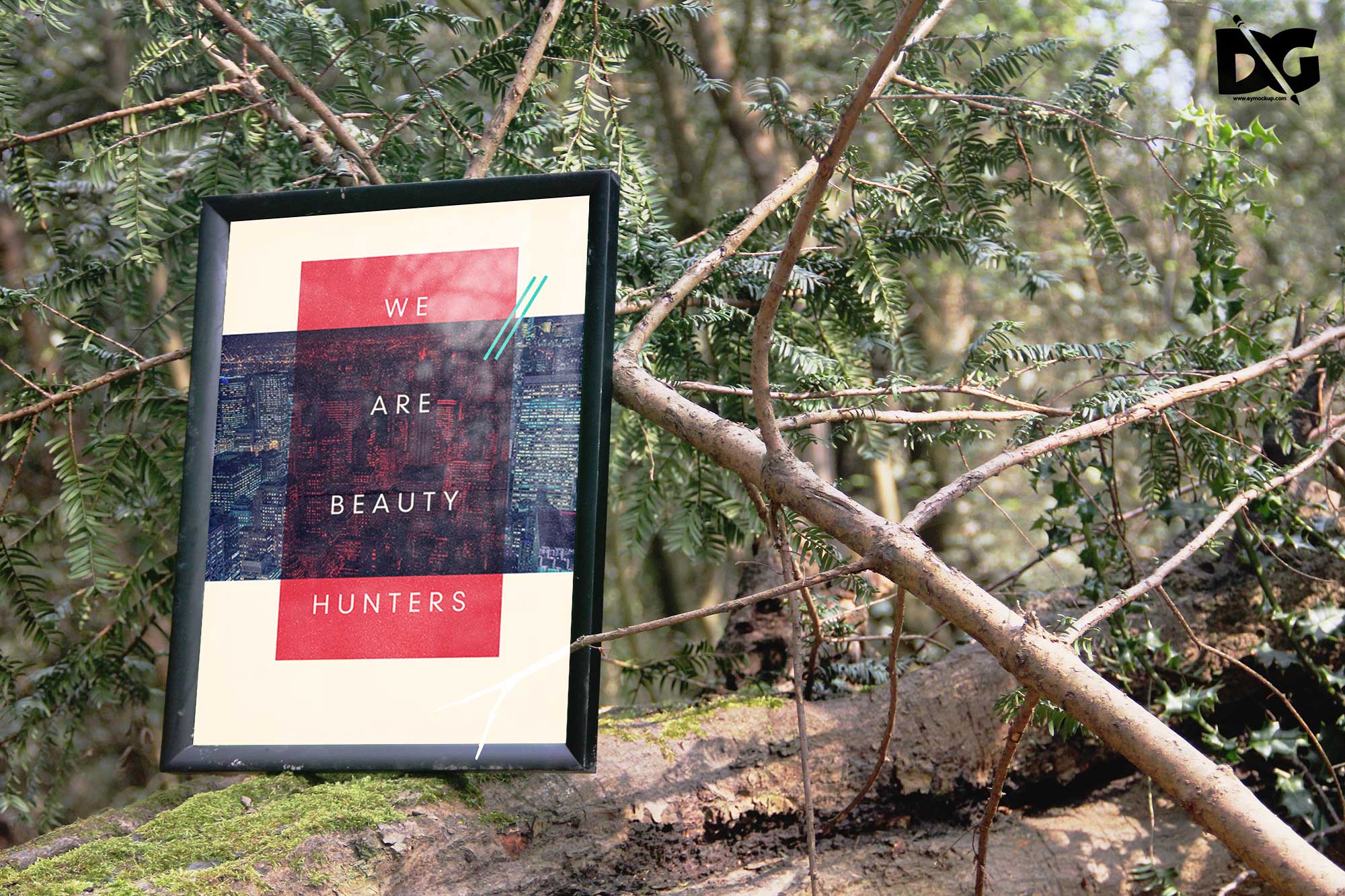 Download Free Jungle Tree Mockup 14 Poster Design Mockups