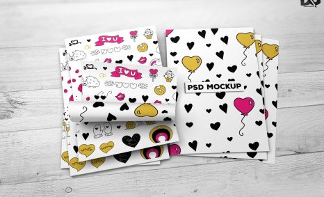 Free Mock-up Roll Flyer PSD