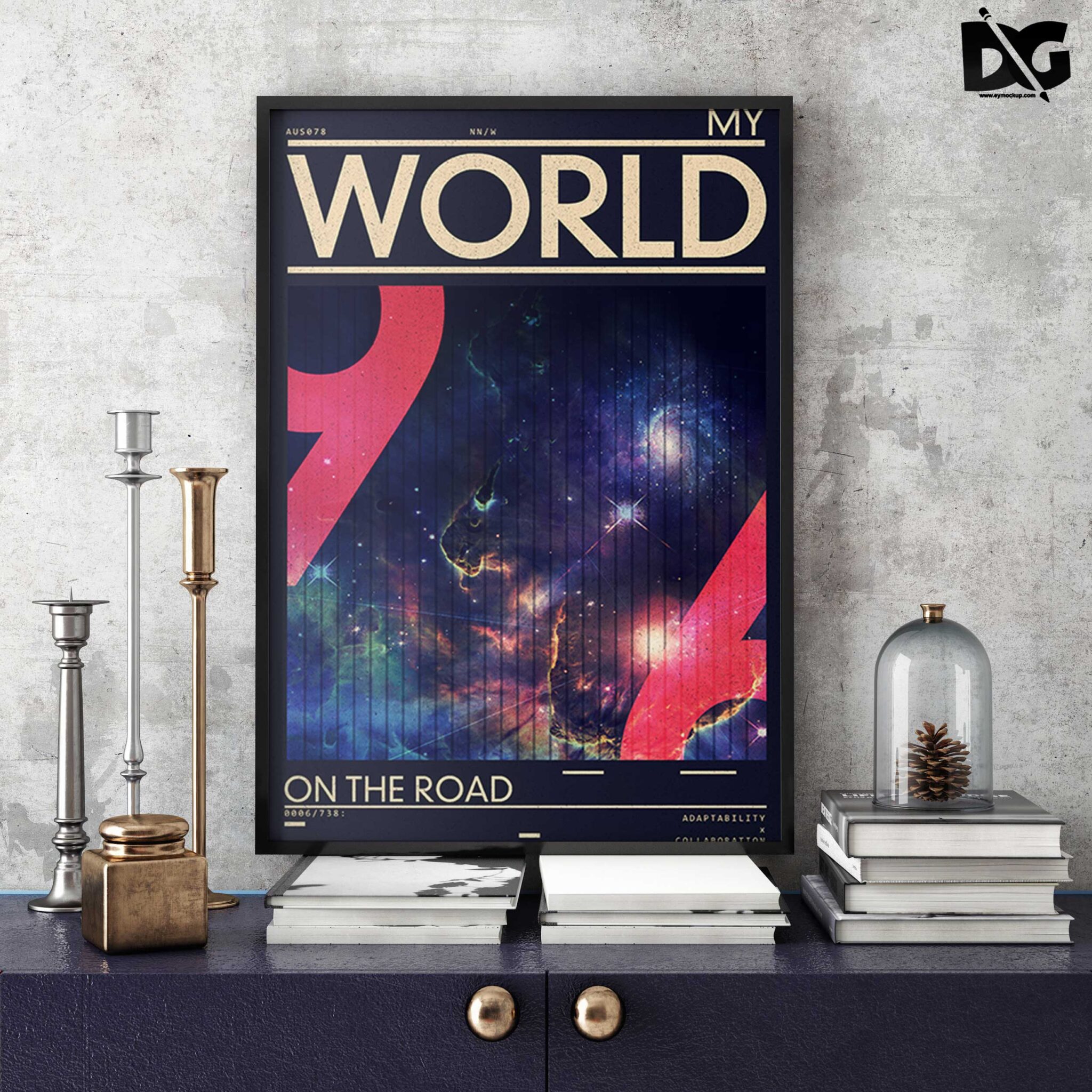 Free Clean Poster Mockup