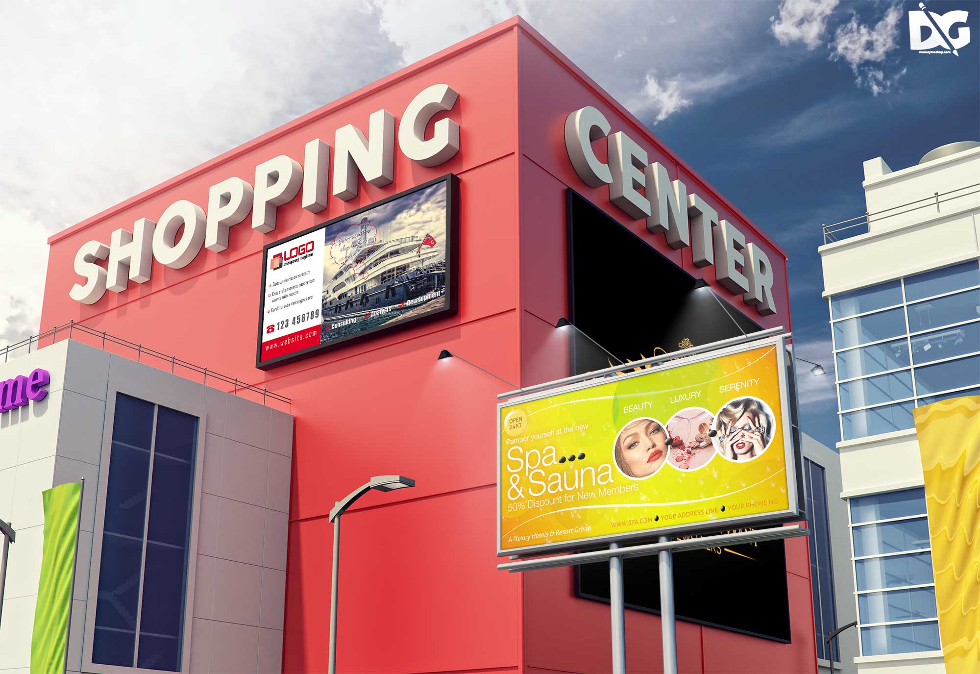 Building Billboard Mockup