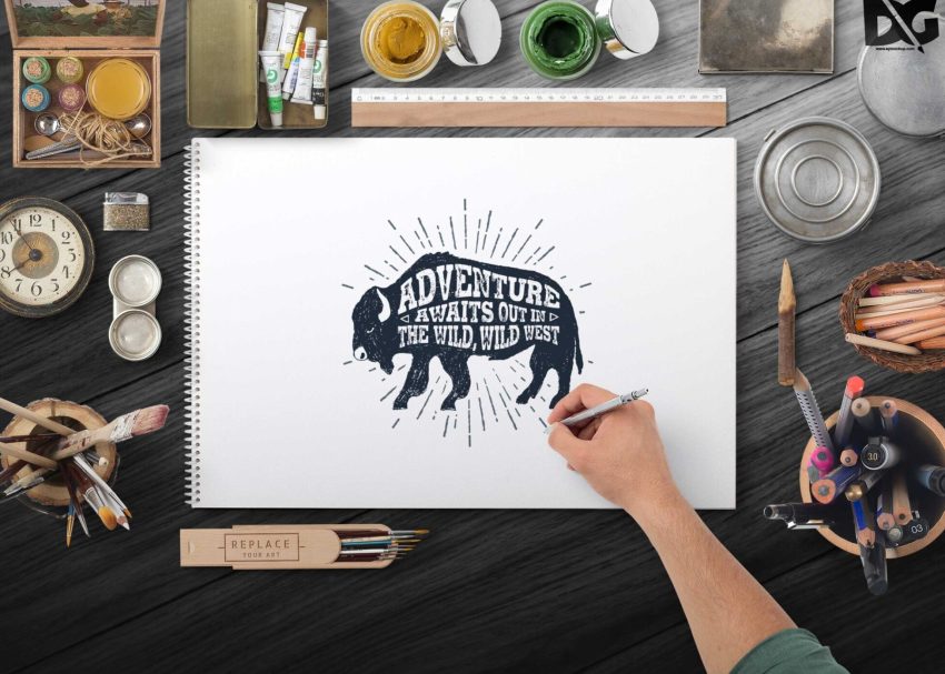 Free PSD Mockups 7 Free PSD Artwork Design Art Lab Mockup