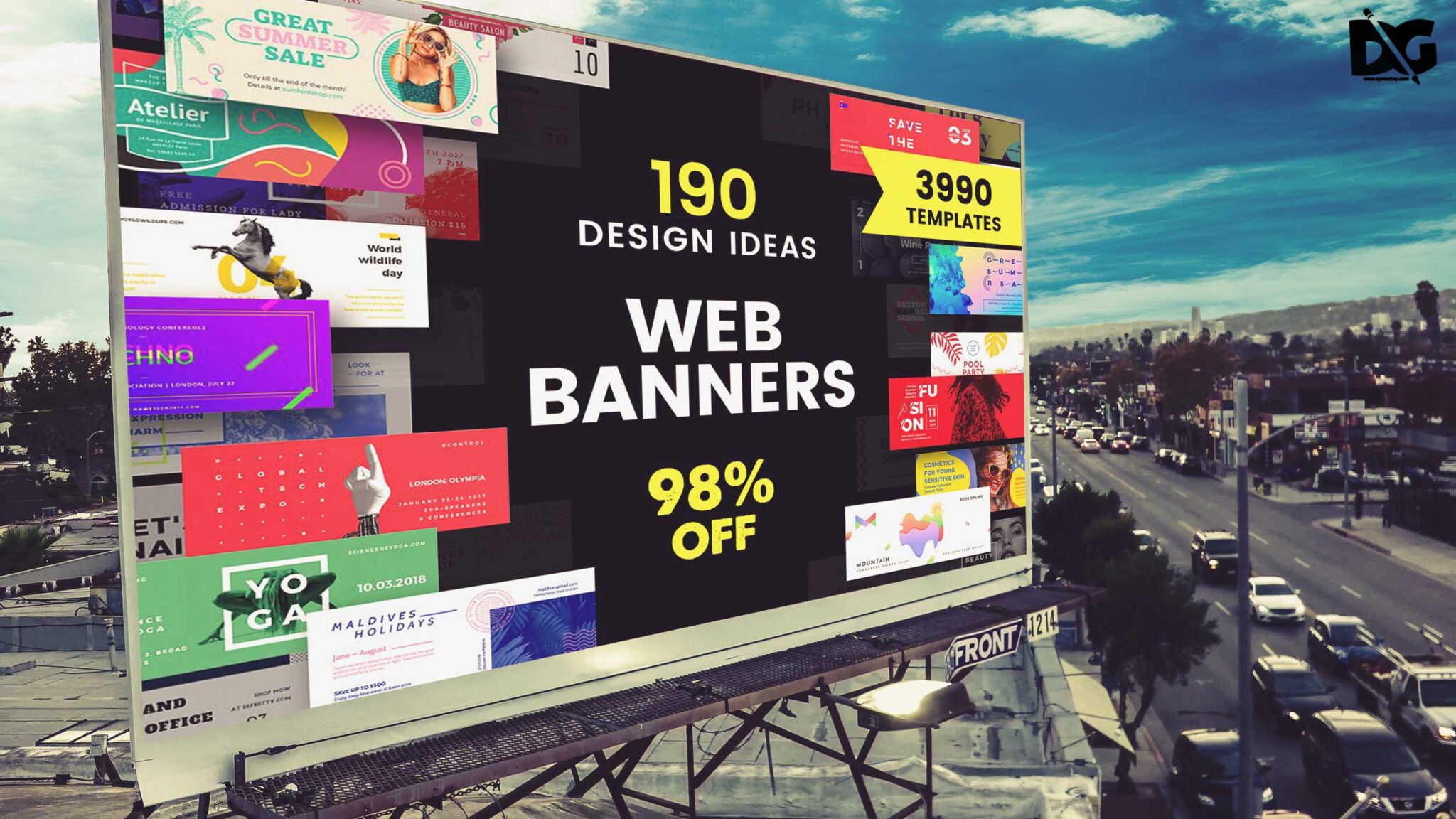 Free Billboard Mock-up Template