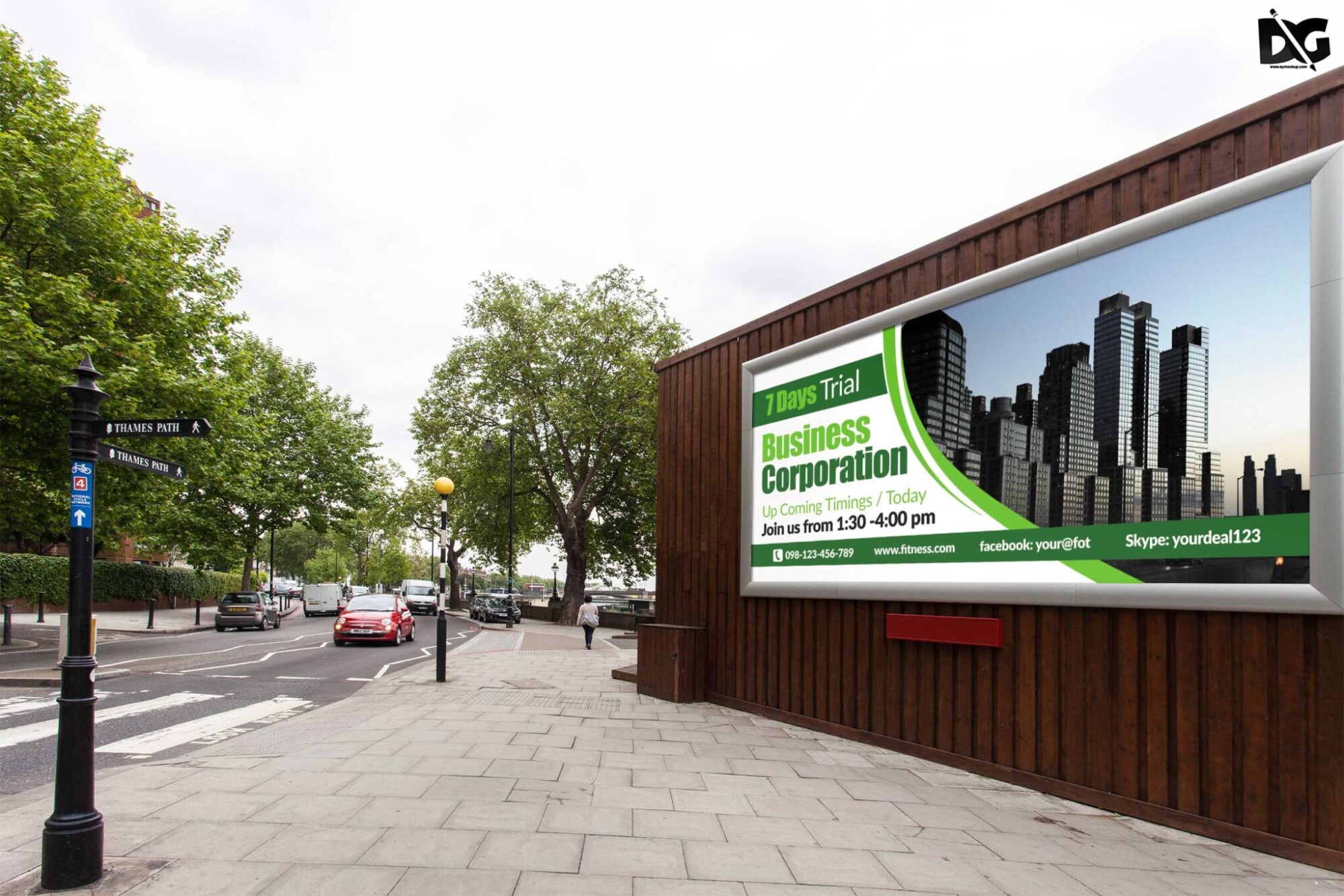 Bilboard Label Mockup
