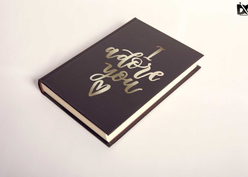 Free PSD Mockups 2 Free PSD Tilt Leather Book Front Cover Design Mockup