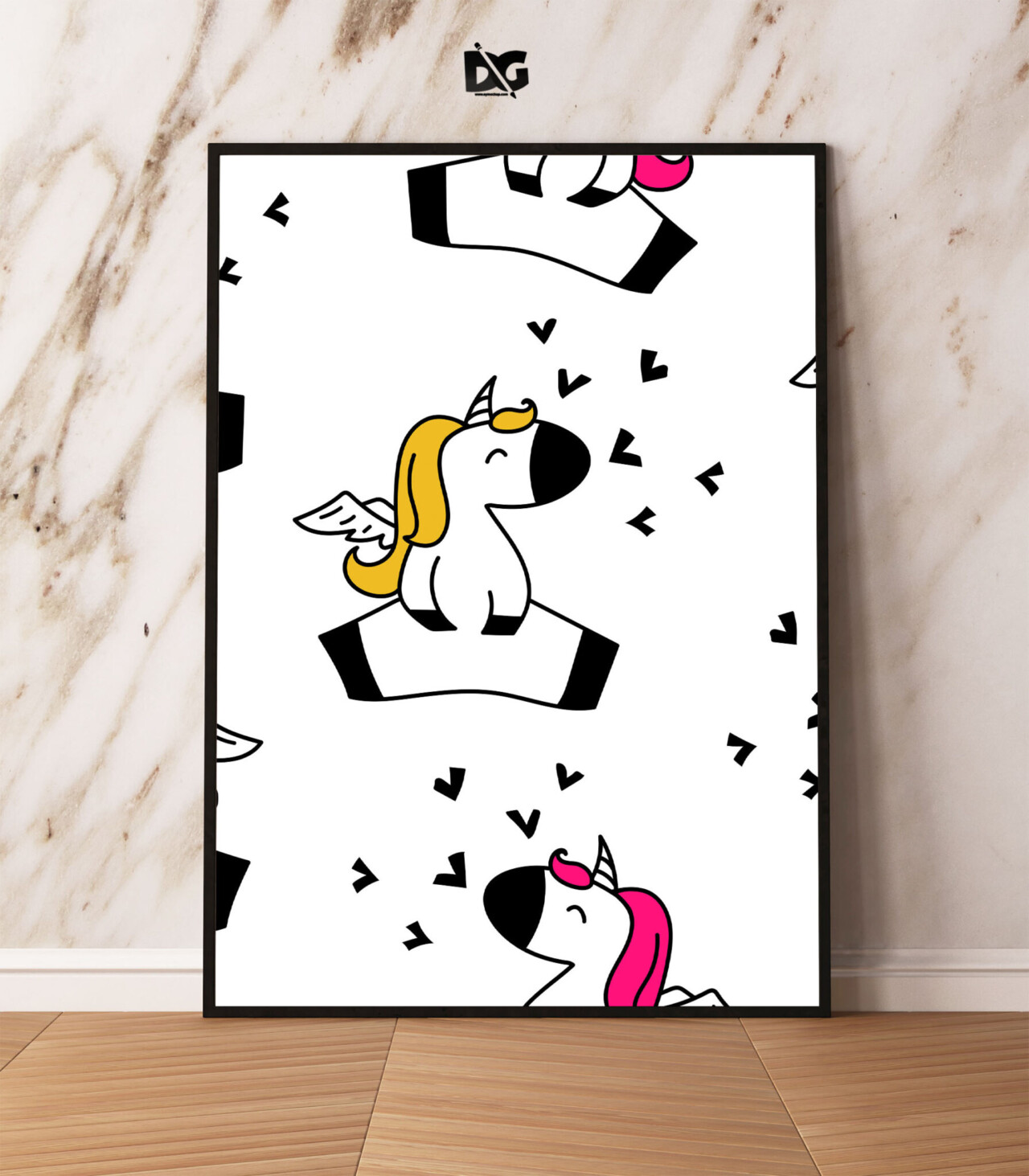 Download Free PSD Wall Poster Mockup 4 Poster Artwork Mockup