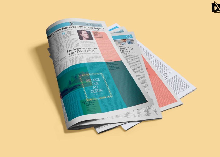 Newspaper Magazine Mockup