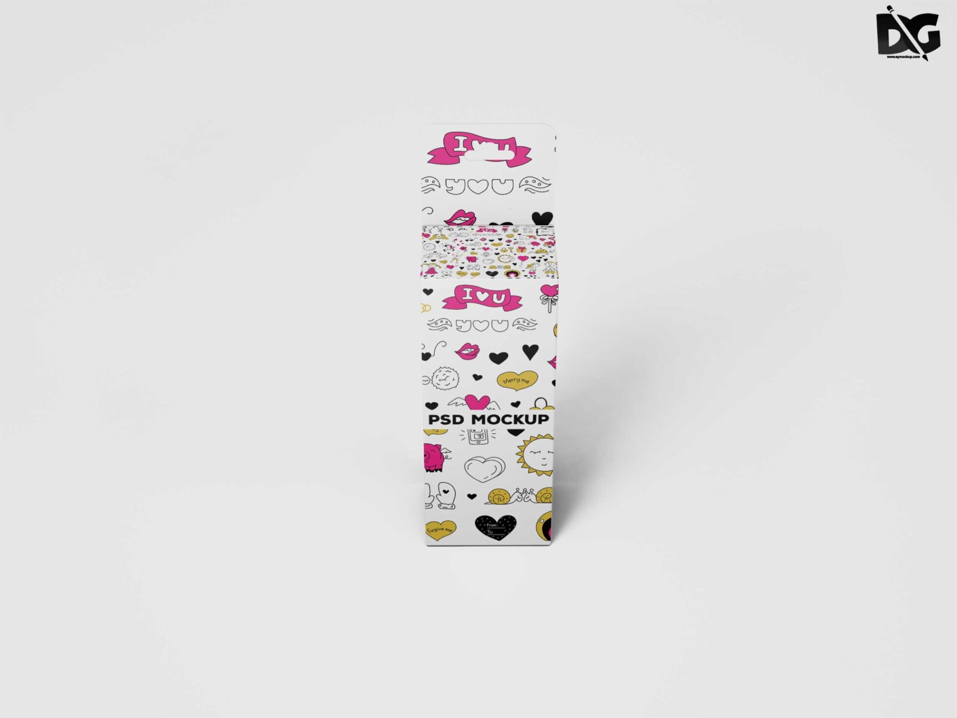 Free Premium PSD Box Design Mockup