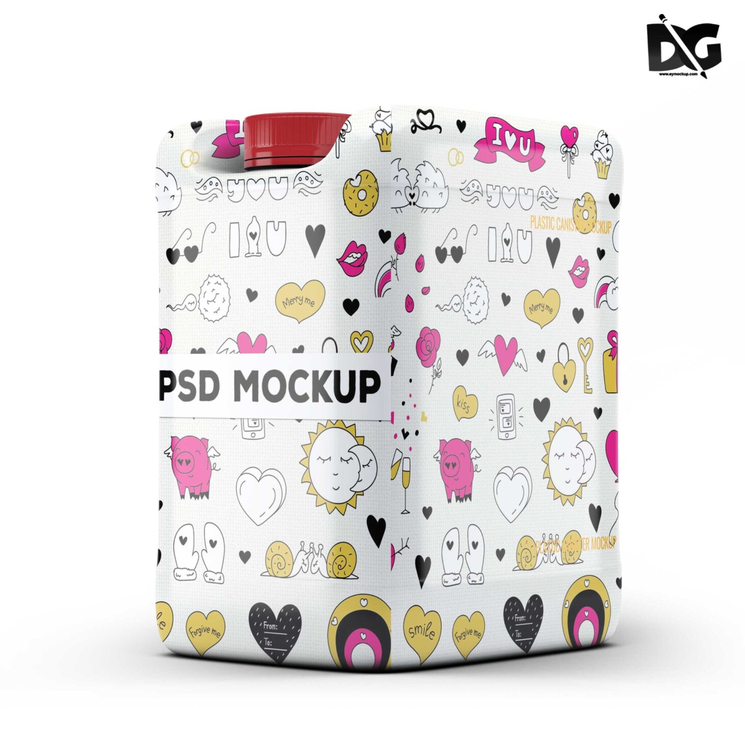 Free Plastic Canister PSD Mockup Download 14 Canister PSD Mockup