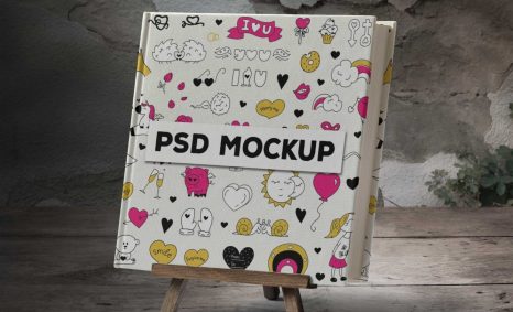 Free Premium Sketching Poster Artwork Mockup