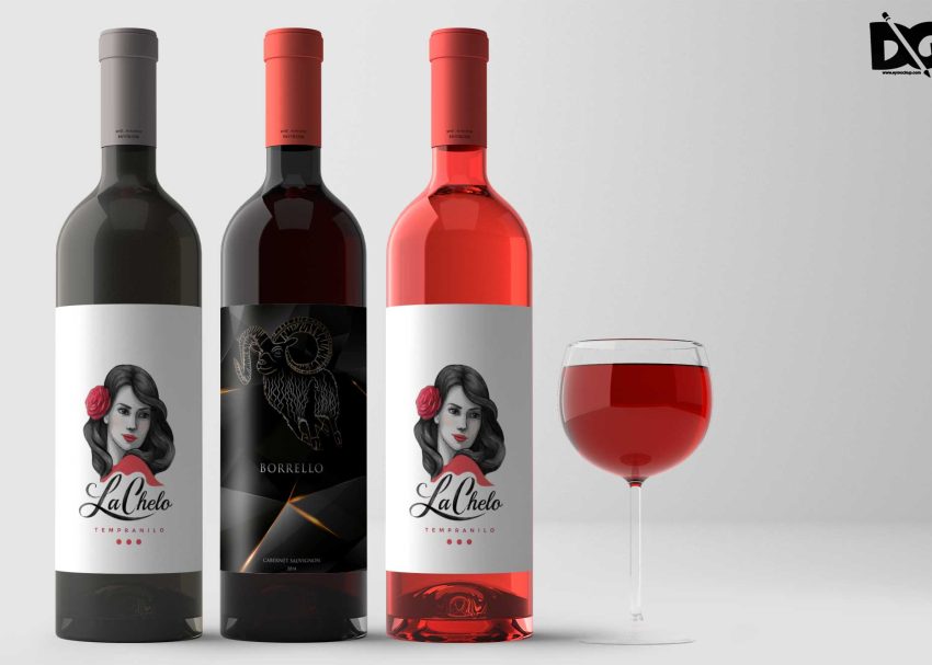Free PSD Mockups 1 Wine Design Mockup