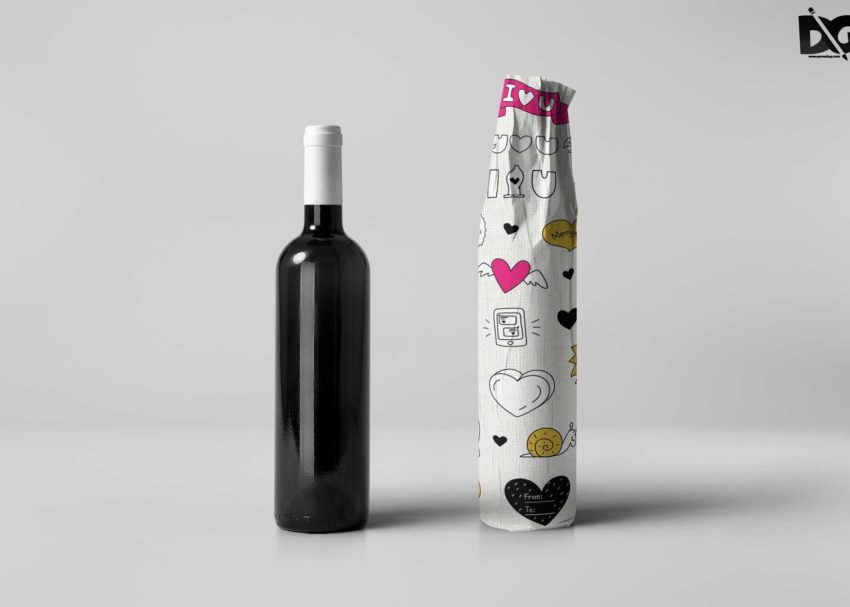 Wrap Bottle Mockup