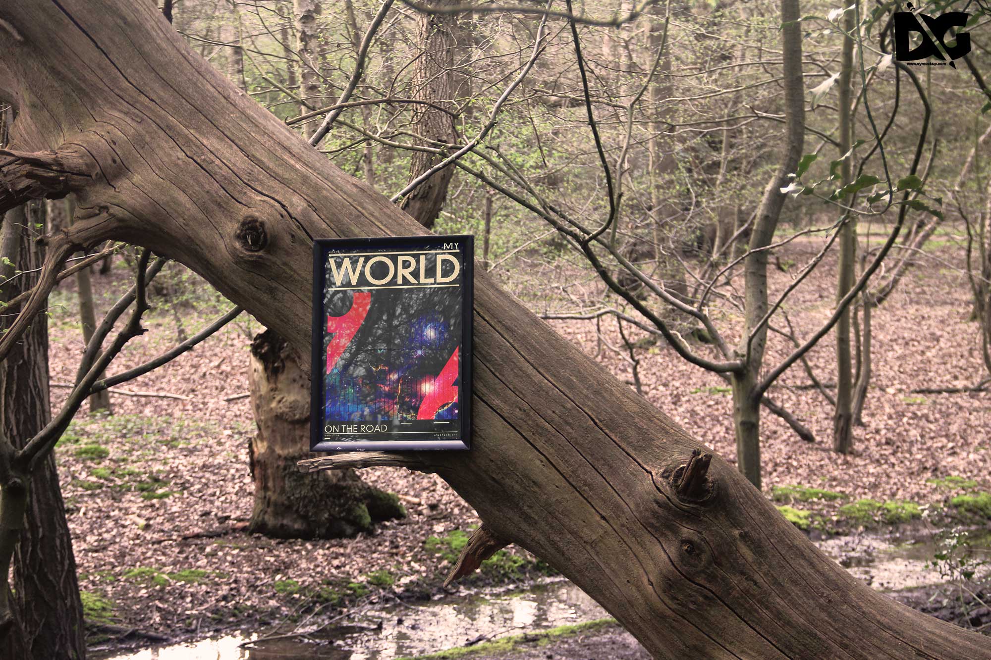 Free Jungle Hang Poster Mockup PSD 19 Poster PSD Mockup