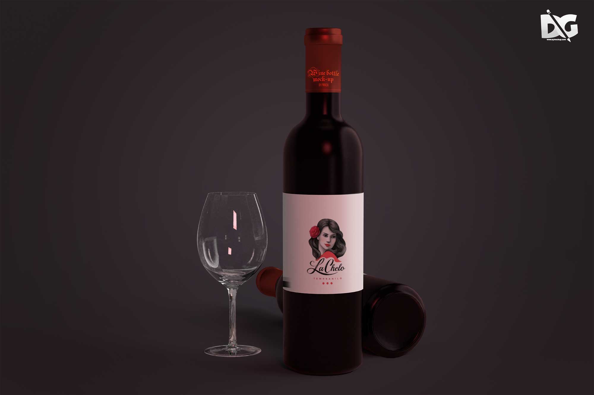 Free Red Wine Bottle Mockup Download 16 Bottle Label Mockup