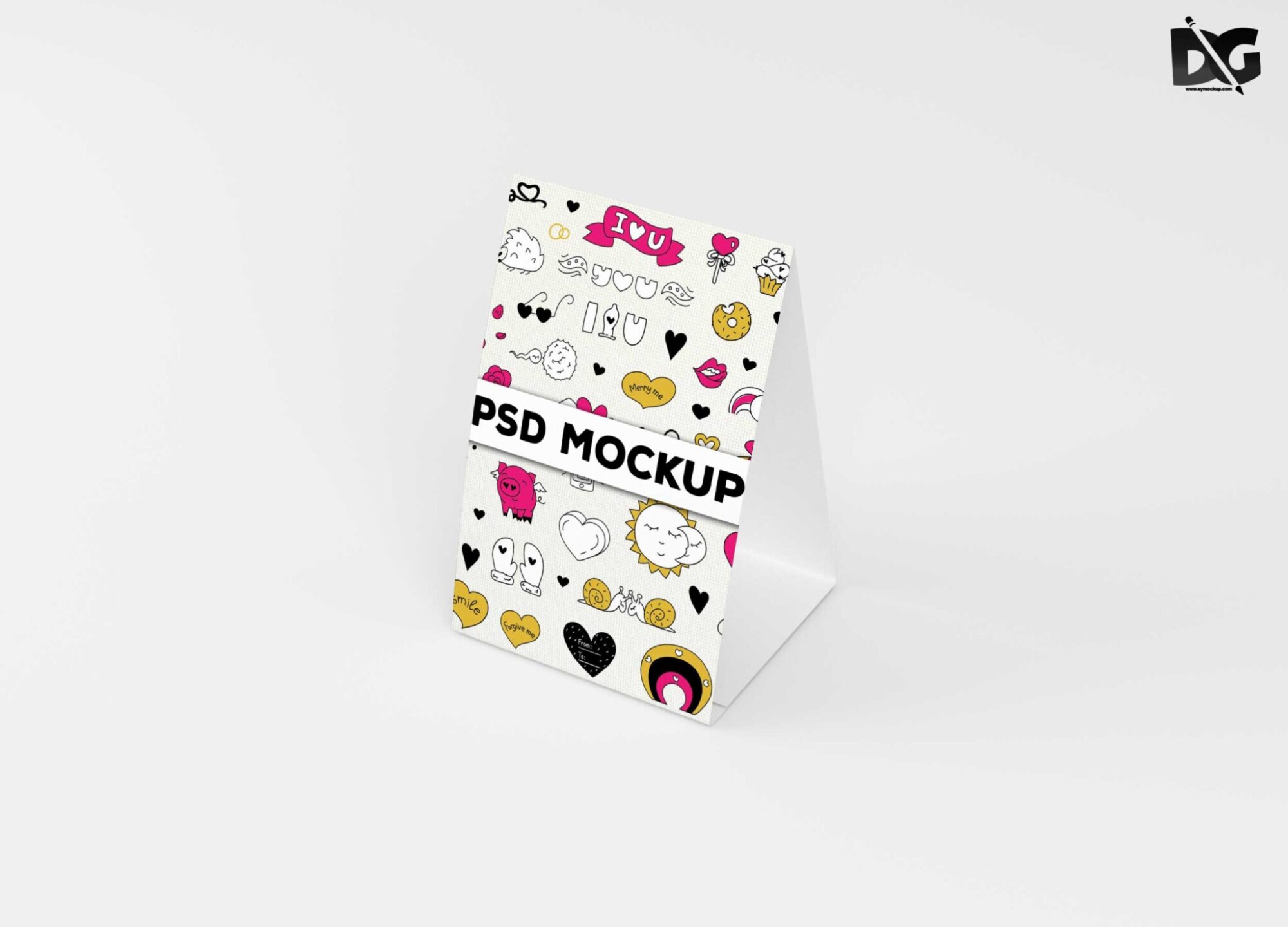 Download Free Restaurant Table Tent Mockup 1 Tent PSD Mockup