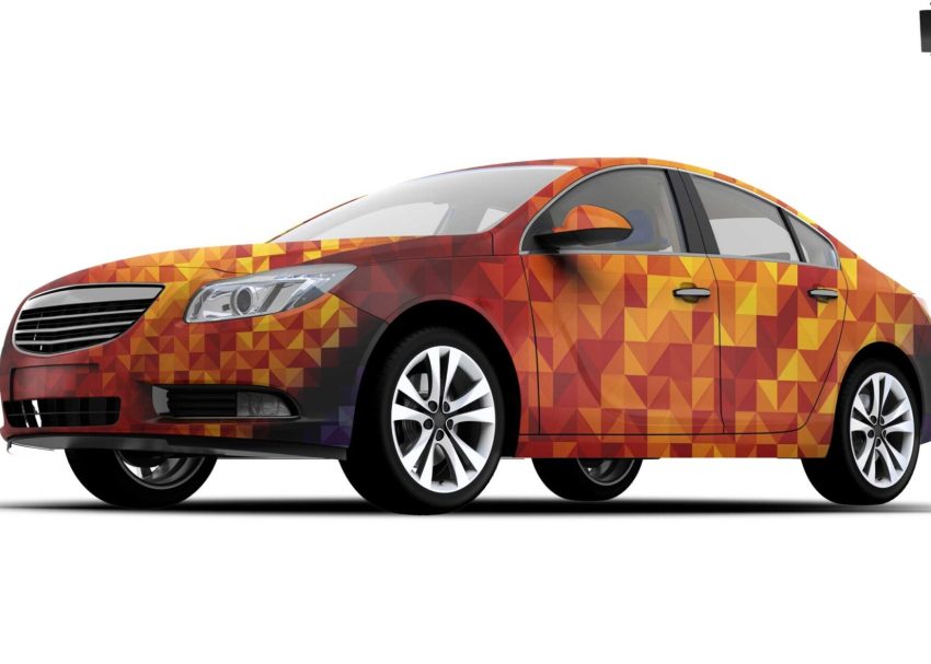 Free Sedan Car PSD Body Design Mockup