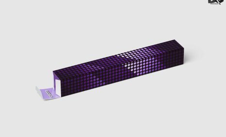 Free Tilt Foil Box Mockup