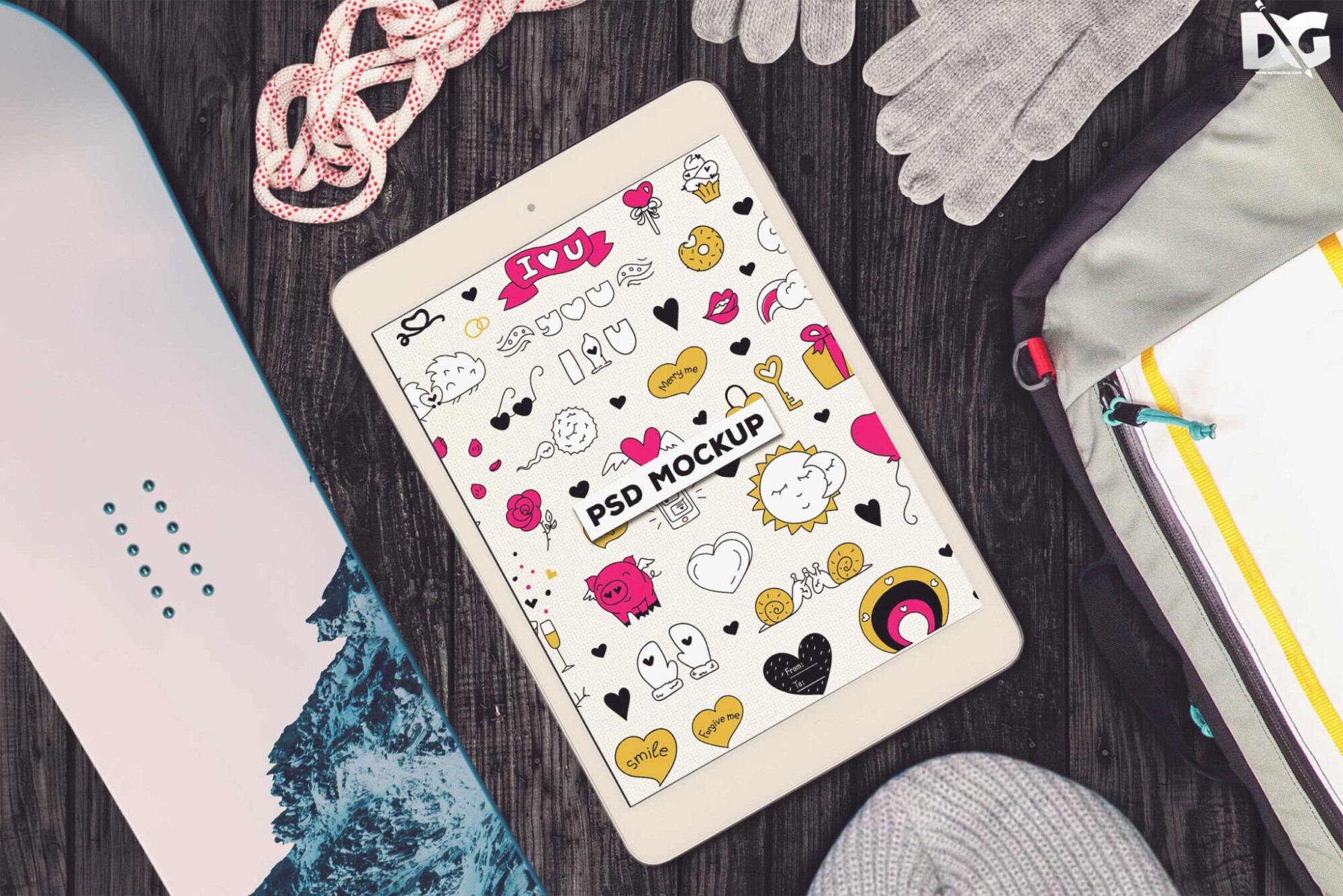 Download Free iPad UI Mockup Today 2 ipad UI Mockup