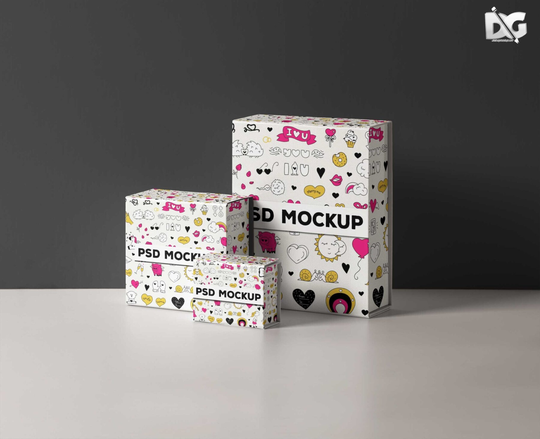 Boxes Set Mockup